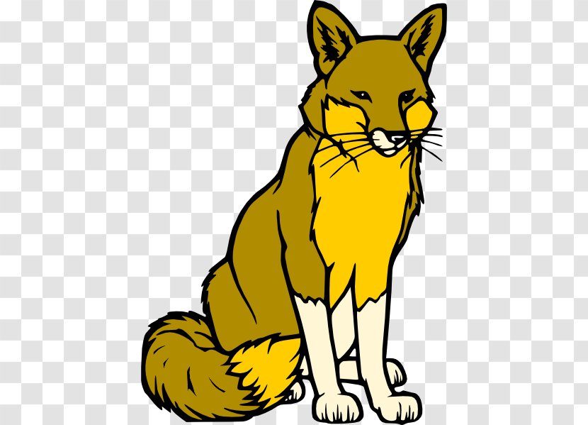 Red Fox Coloring Book Clip Art - Cat Like Mammal - Images Free Transparent PNG