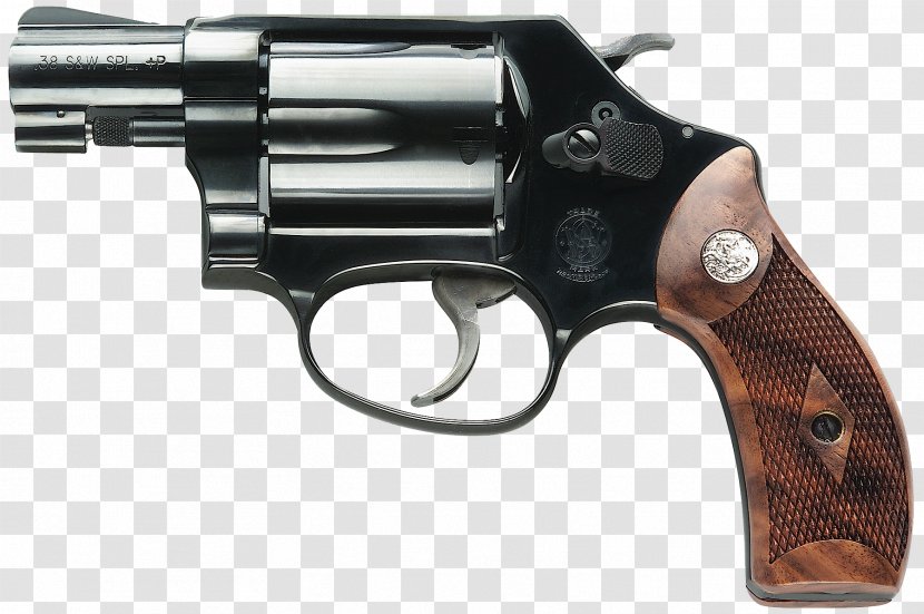 Smith & Wesson Model 36 .38 Special 10 Revolver - Trigger - Handgun Transparent PNG