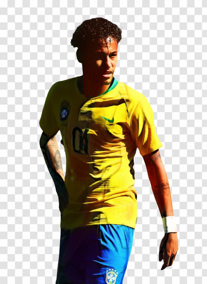 Cartoon Football - Neymar - Player Jersey Transparent PNG