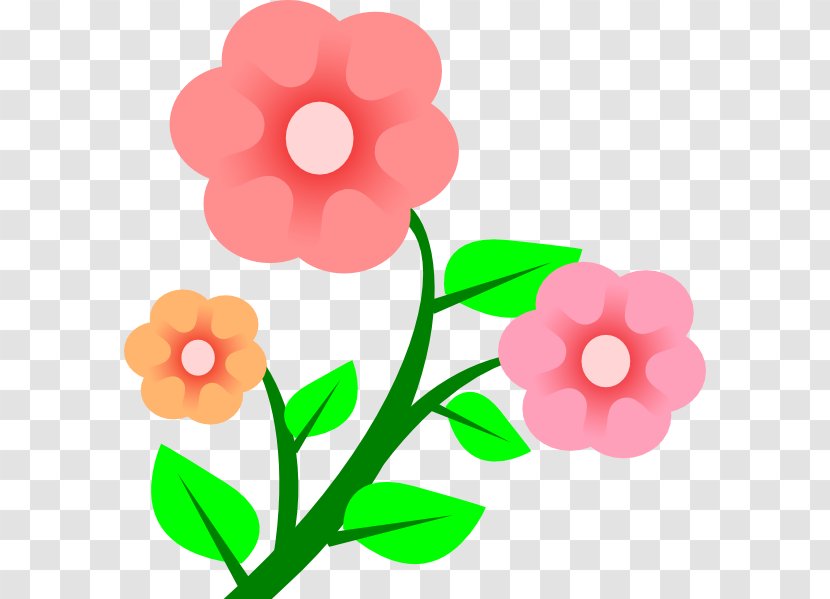 Flower Spring Free Content Clip Art - Leaf - Pink Flowers Cartoon Transparent PNG