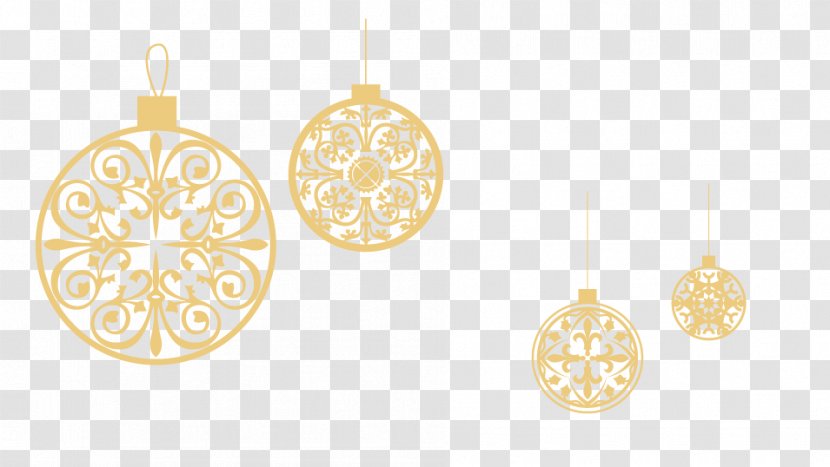Christmas Ornament - Gold Decoration Transparent PNG
