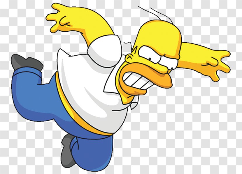 Homer Simpson Drawing Bar Bet Clip Art - Ducks Geese And Swans - Matt Groening Transparent PNG