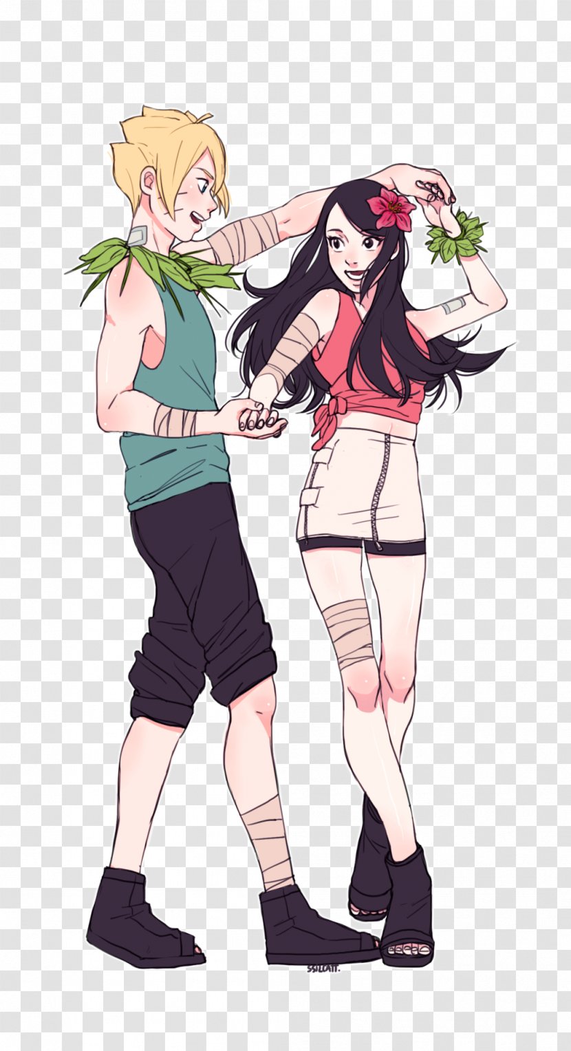 Sarada Uchiha Boruto Uzumaki Sasuke Minato Namikaze Sakura Haruno Silhouette Naruto Transparent Png