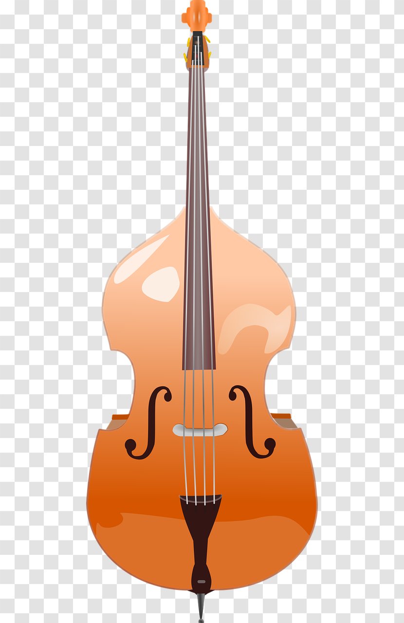 Double Bass Guitar String Instruments - Cartoon Transparent PNG