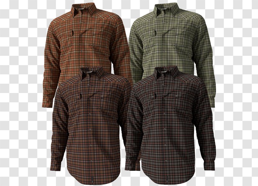 Long-sleeved T-shirt Tartan - Jacket Transparent PNG