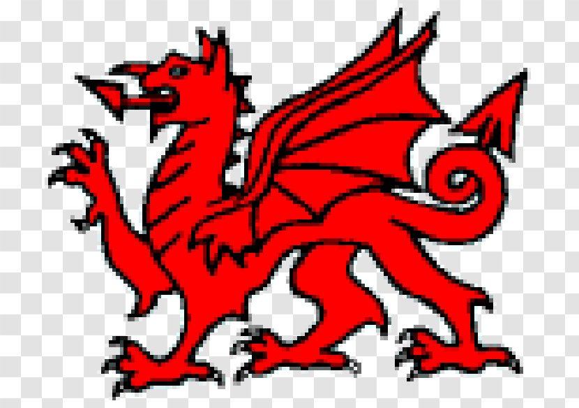 Red Dragon Welsh Wales Clip Art - Mythical Creature Transparent PNG