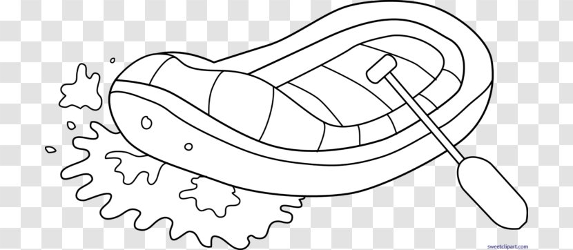 Clip Art Rafting Whitewater Coloring Book - Heart - Boat Transparent PNG