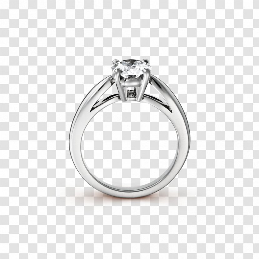 Engagement Ring Jewellery Solitaire Wedding - Princess Cut Transparent PNG