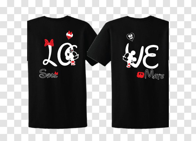 T-shirt Minnie Mouse Mickey Hoodie - Clothing - Kissing Couple Transparent PNG