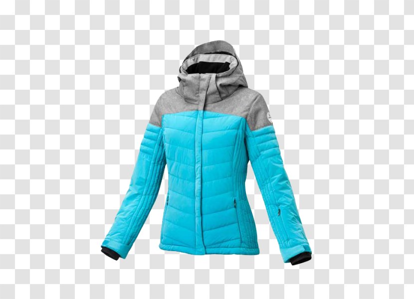 Hoodie Polar Fleece Bluza Jacket - Turquoise Transparent PNG