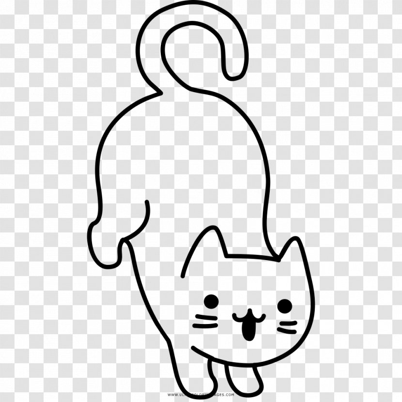 Cat Coloring Page For Kids Book Drawing - Cartoon Transparent PNG