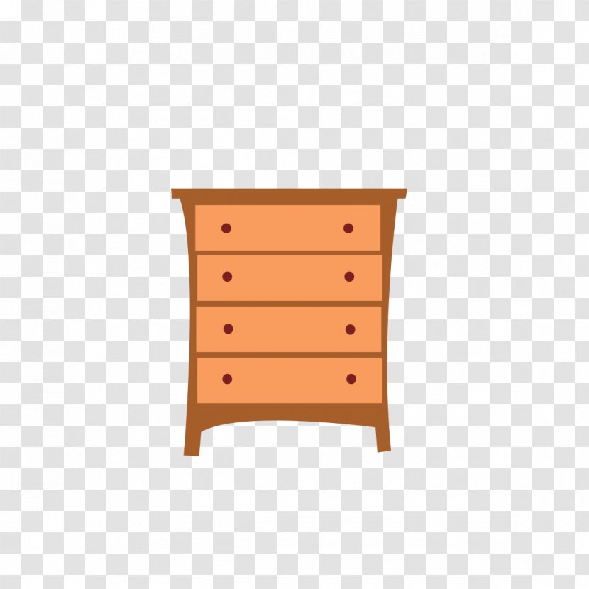 Cabinetry Cartoon Drawer - Orange - Hand-painted Cupboard Graphics Transparent PNG