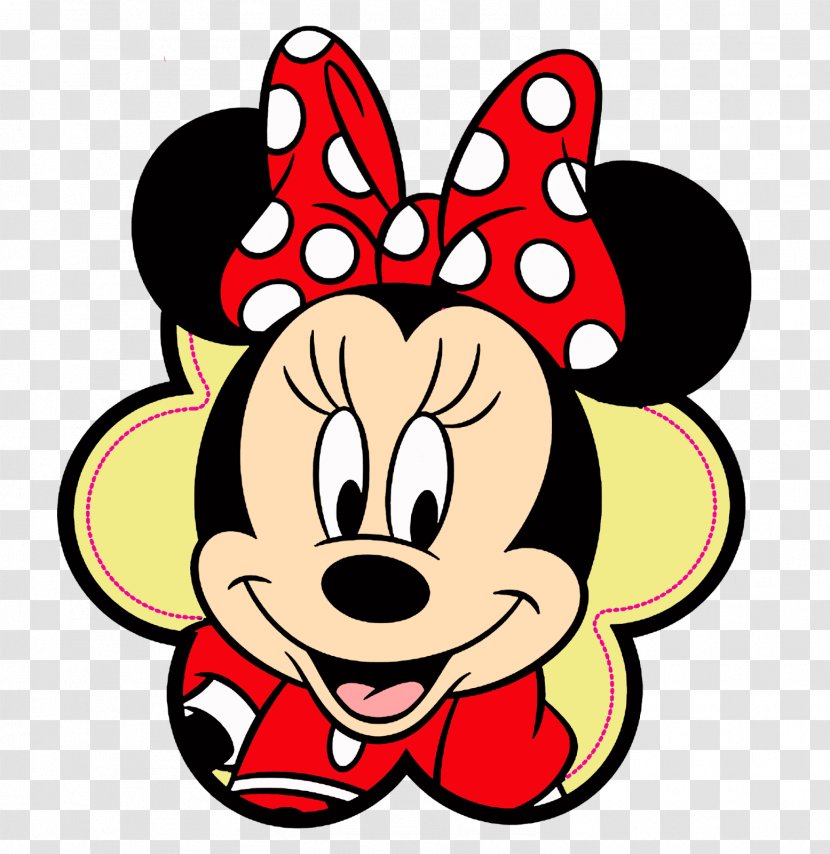 Minnie Mouse Mickey Face Clip Art - Silhouette Transparent PNG