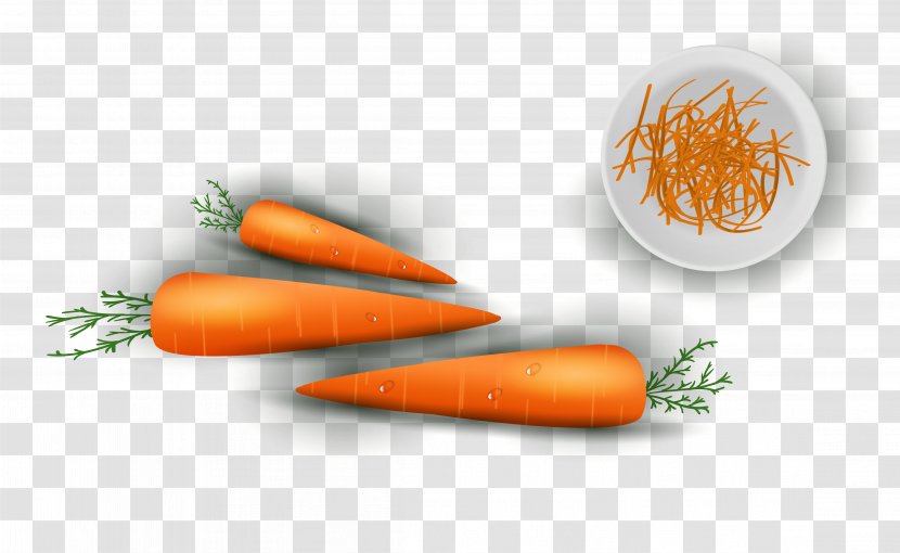 Baby Carrot Vegetable Food - Ingredient - Vector Cartoon Vegetables Transparent PNG