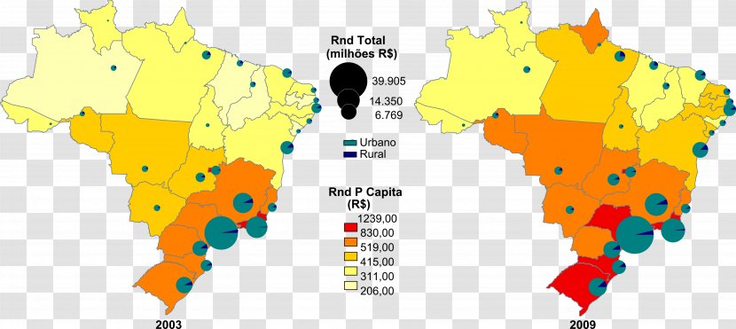 Regions Of Brazil Map Poverty Social Issues In Exclusão - Diagram Transparent PNG