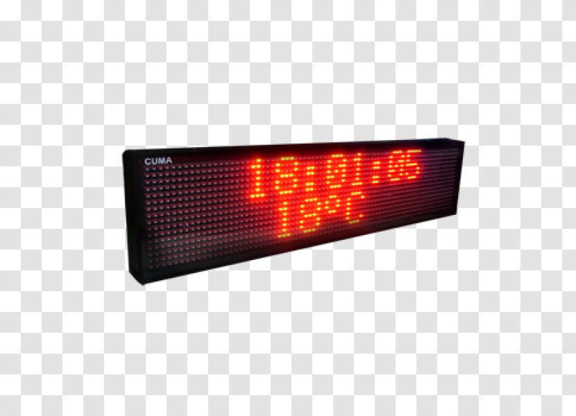 Display Device LED Light-emitting Diode Signage Information - Temperature - Cuma Transparent PNG