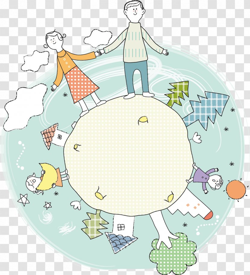 Jeju City Computer File - Image Resolution - Vector Painted Global Village Happy Family Transparent PNG