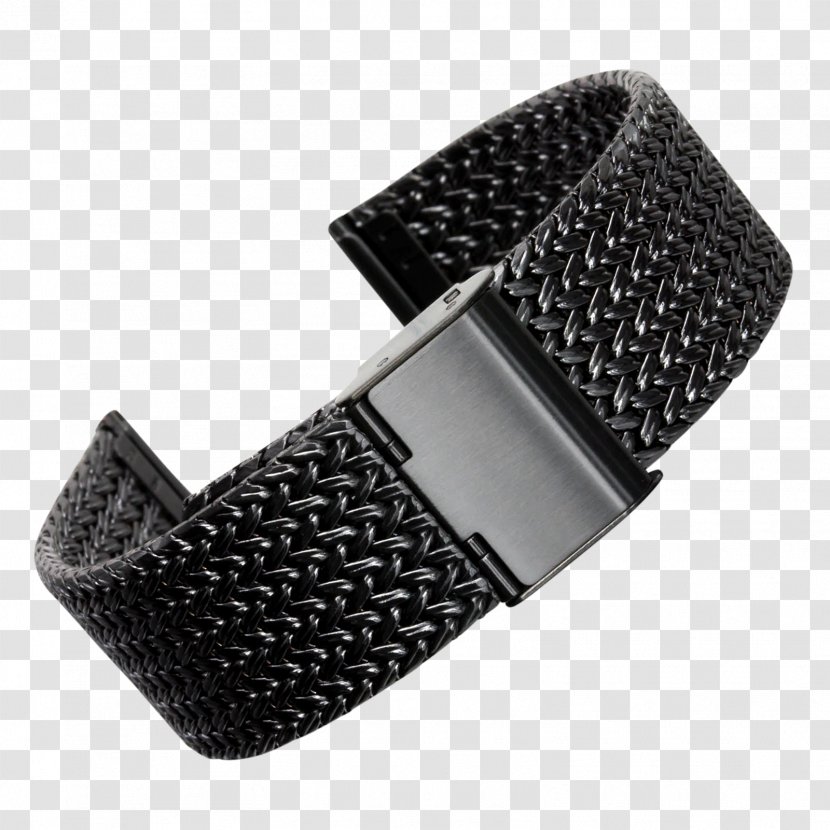 Watch Strap Stainless Steel Mesh - Brushed Metal Transparent PNG