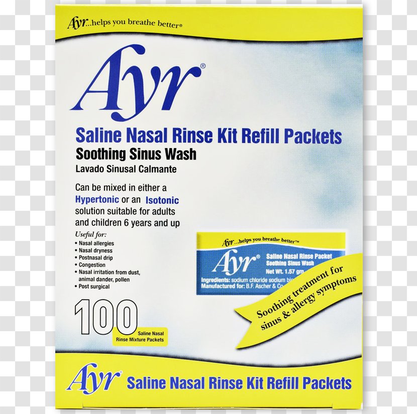 Nasal Irrigation Saline Nose Amazon.com Sinus Infection - Neti Transparent PNG