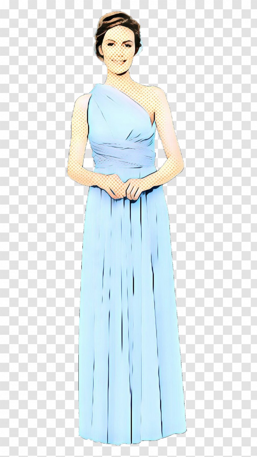 Clothing Dress Blue Shoulder Aqua - Fashion - Neck Transparent PNG