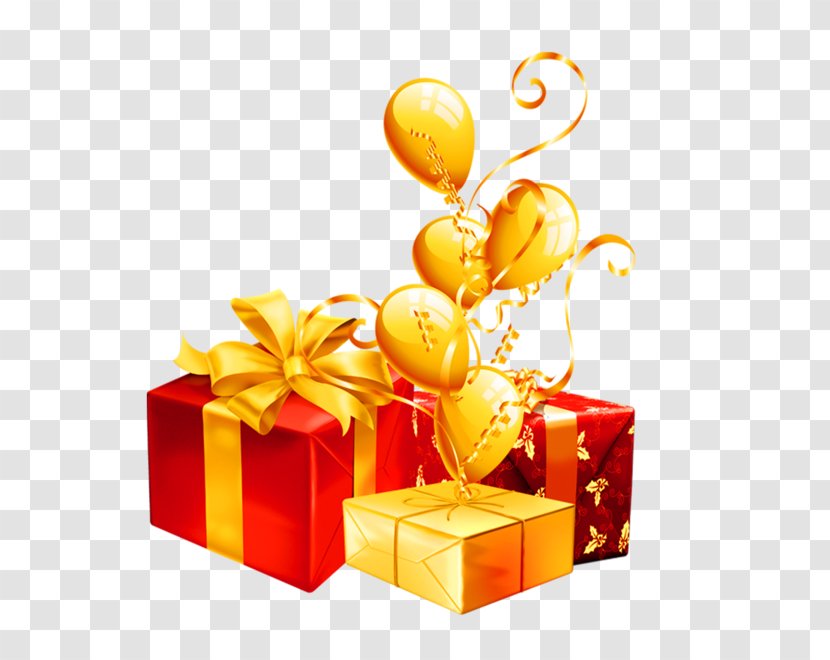 Gift Box Balloon - The On Red Transparent PNG