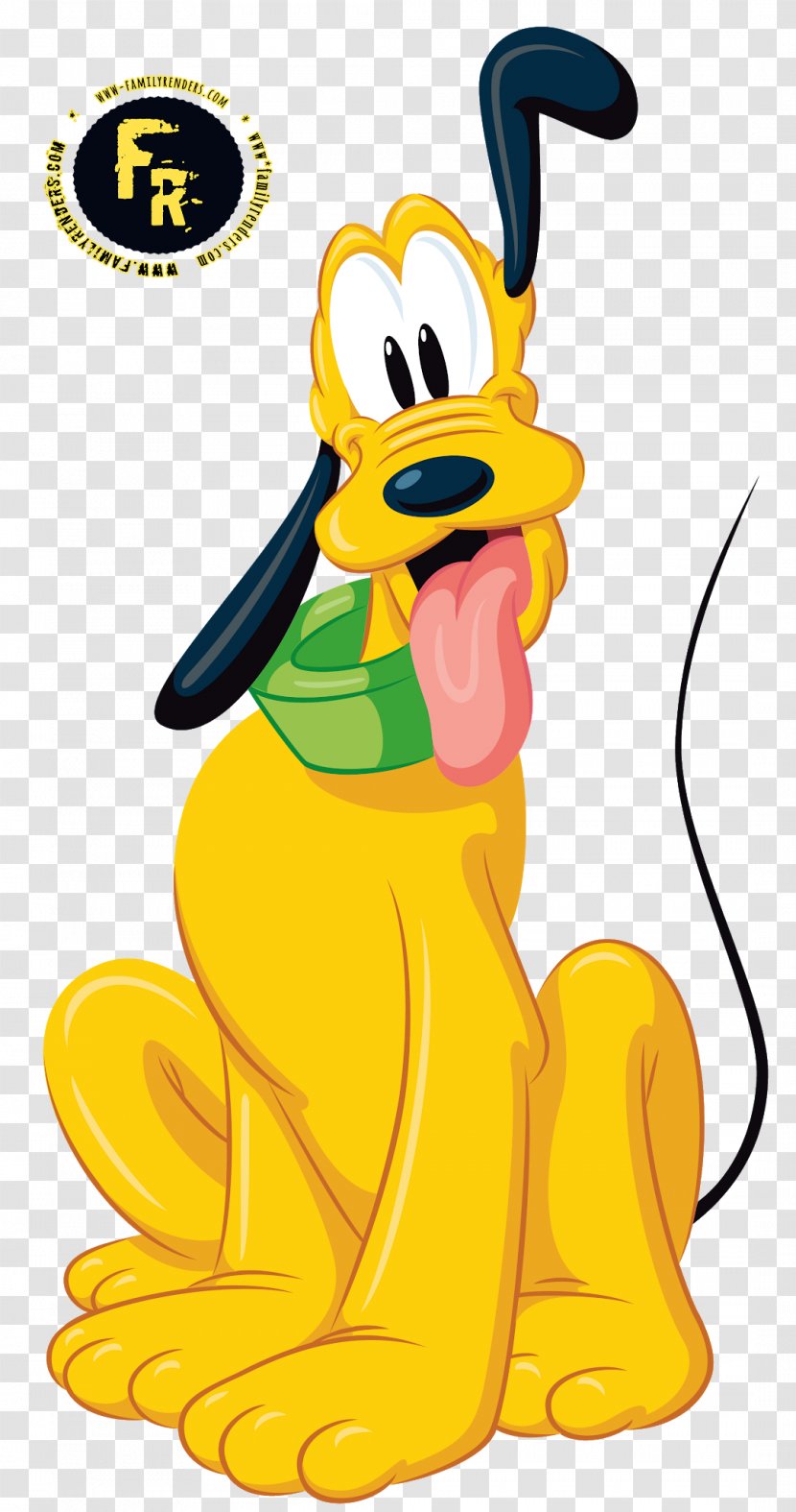 Pluto Mickey Mouse Donald Duck Goofy Minnie - Yellow - Sign Transparent PNG