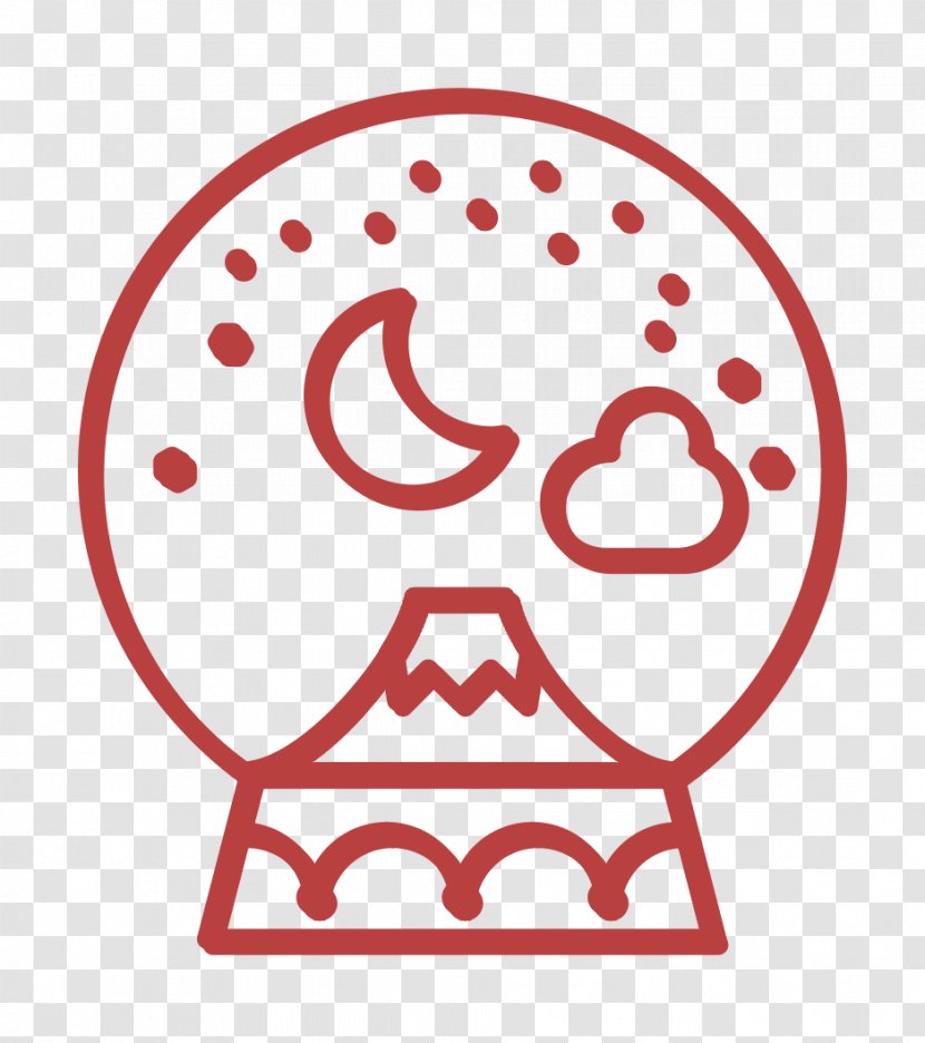 Decor Icon Decoration Mountain - Snowglobe - Smile Sticker Transparent PNG