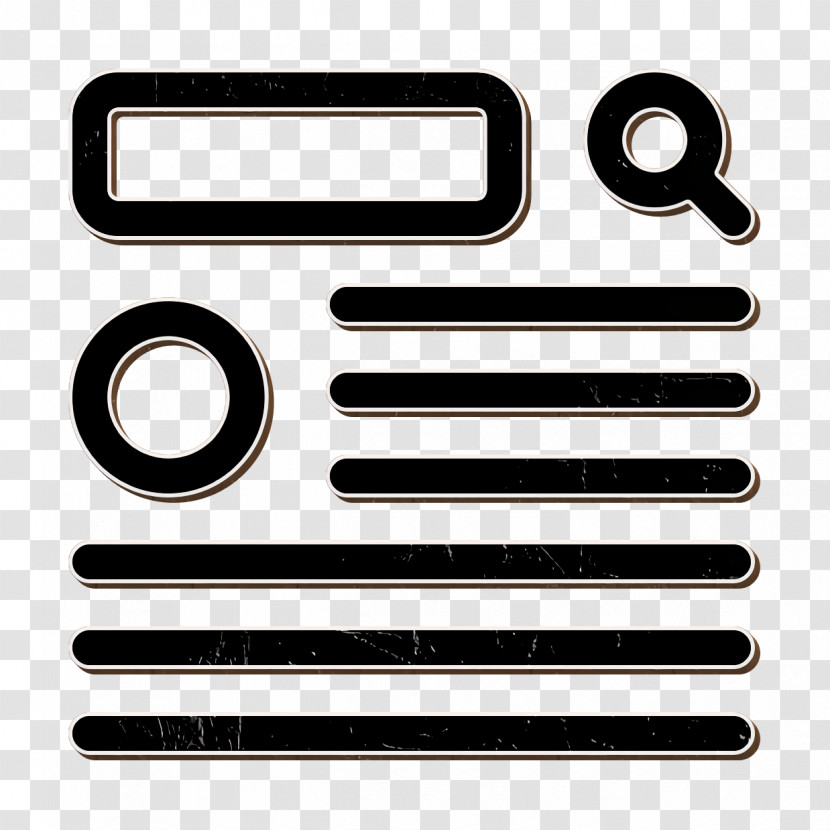 Wireframe Icon Ui Icon Transparent PNG