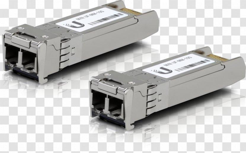 Ubiquiti U Fiber Multi-Mode Small Form-factor Pluggable Transceiver 10 Gigabit Ethernet Multi-mode Optical SFP+ - Electronic Device - Multimode Transparent PNG