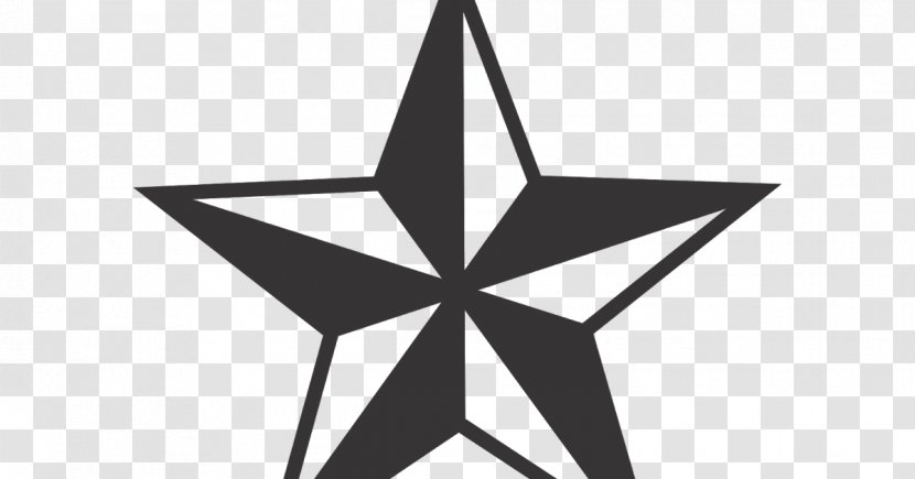 Nautical Star Decal Sailor Tattoos Clip Art - Black And White - Tree Transparent PNG