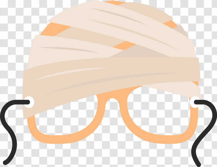 Goggles Clip Art - Orange - Vector Marvel Bandage Mask Transparent PNG