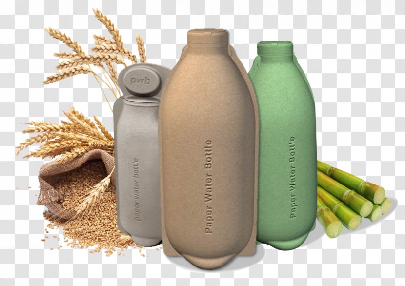 Paper Water Bottles Packaging And Labeling Biodegradation - Bottle Transparent PNG