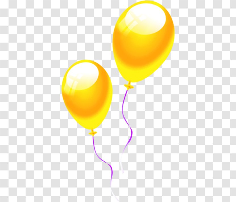 Yellow Balloon Cartoon Drawing - Bright Balloons Transparent PNG