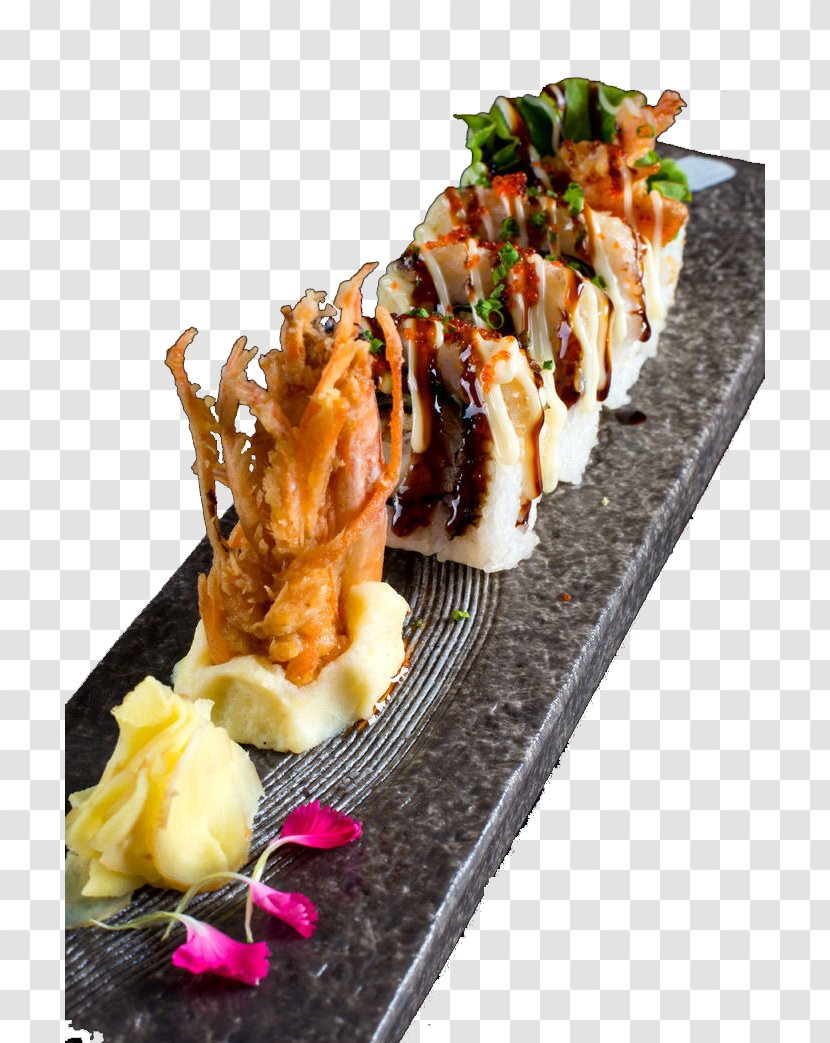 Japanese Cuisine Sushi Asian Barbecue Churrasco - Salad - Princess Lee Roll Transparent PNG