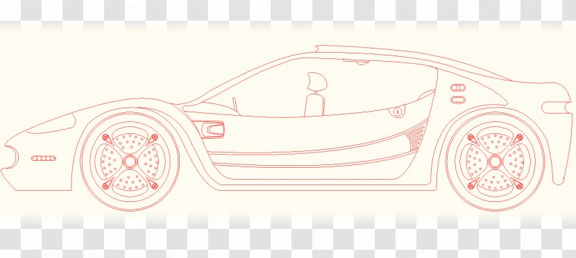 Automotive Design Sketch - Hm - Wedding Car Transparent PNG