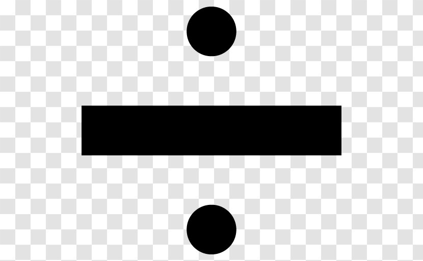 Obelus Division Sign Mathematics Symbol - Mathematical Notation Transparent PNG