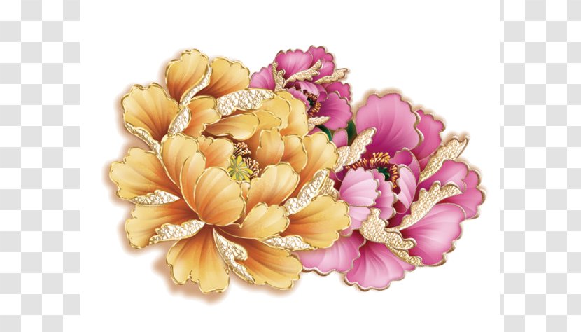 Peony Flower Drawing - Cut Flowers Transparent PNG