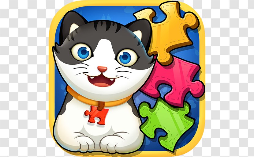 Tile Puzzle Cats Whiskers Puzzle&Cat Kitten - Fictional Character Transparent PNG