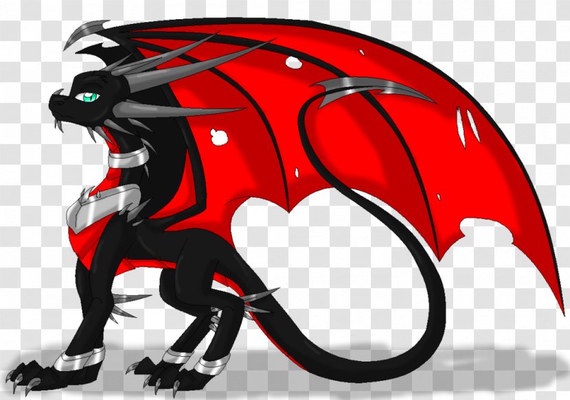 Drawing Digital Art Dragon - Mecha - Red Transparent PNG