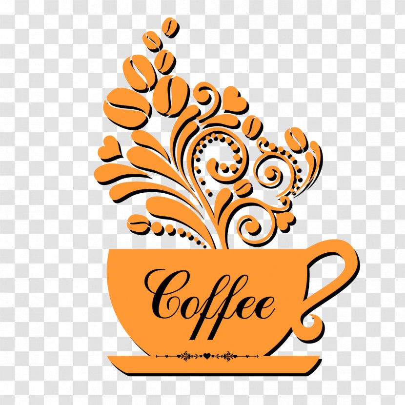 Coffee Cup Cafe Logo - Pattern Background Vector Material Transparent PNG