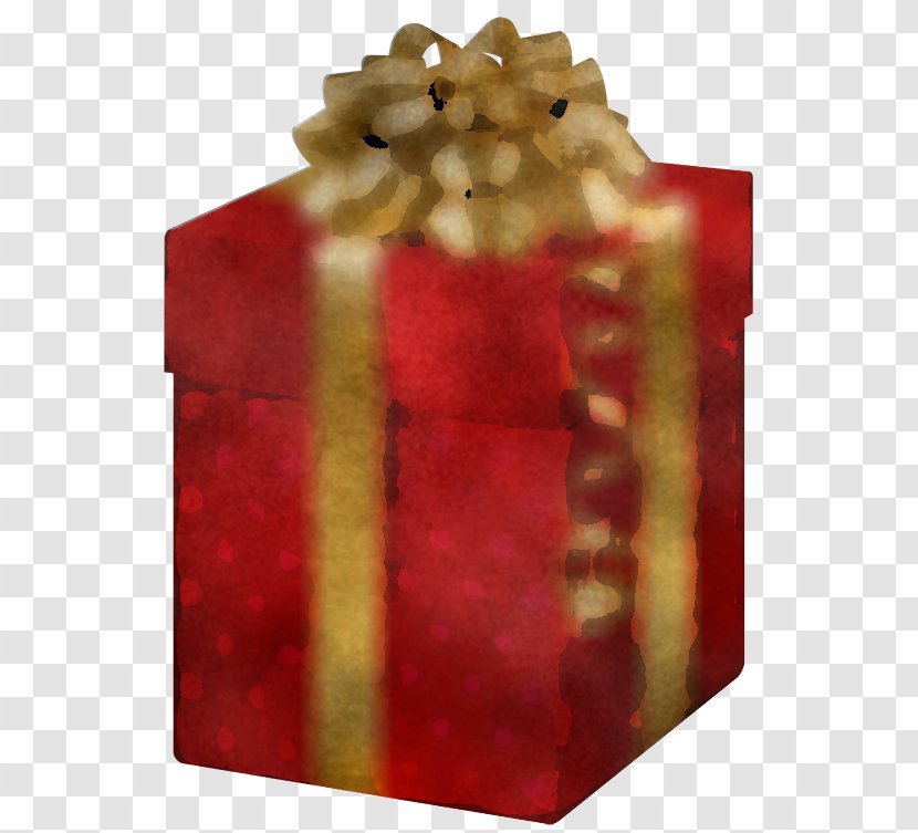 Red Gift Wrapping Present Rectangle Transparent PNG