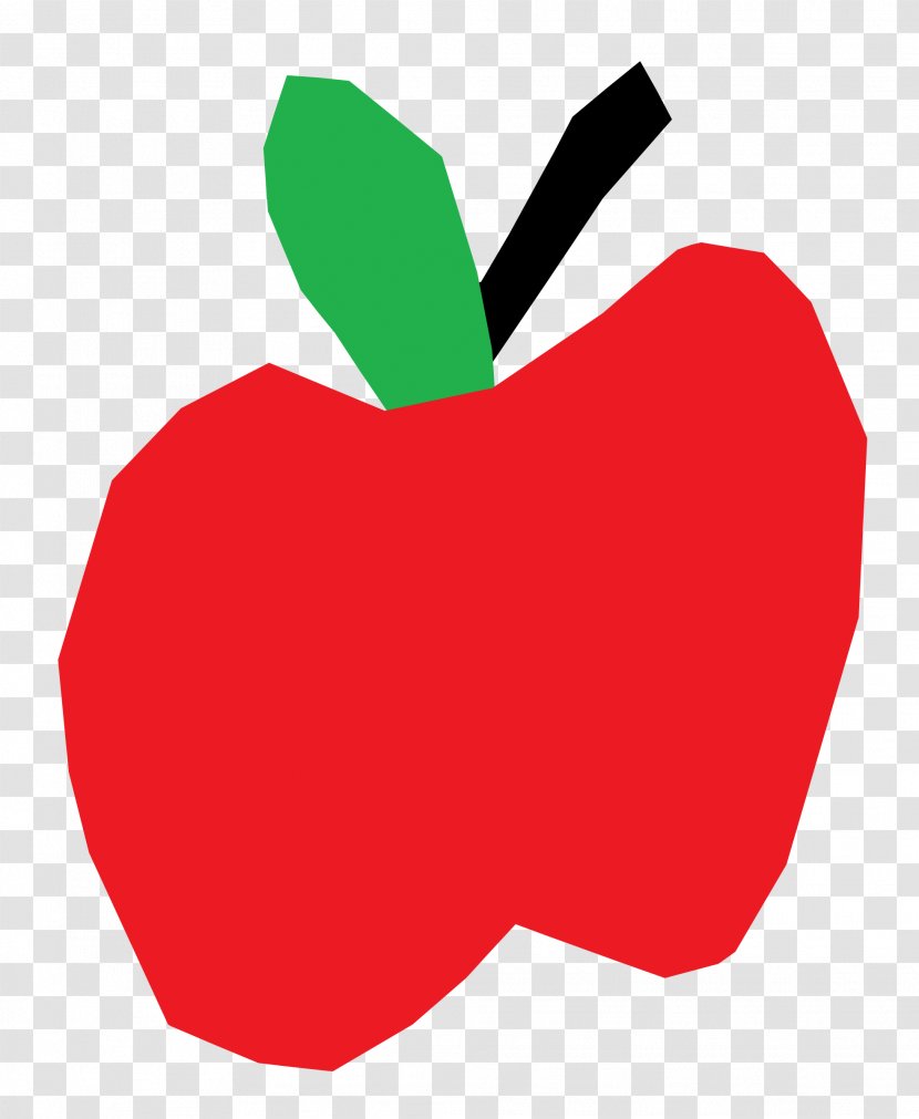 Clip Art - Cartoon - Red Apple Transparent PNG