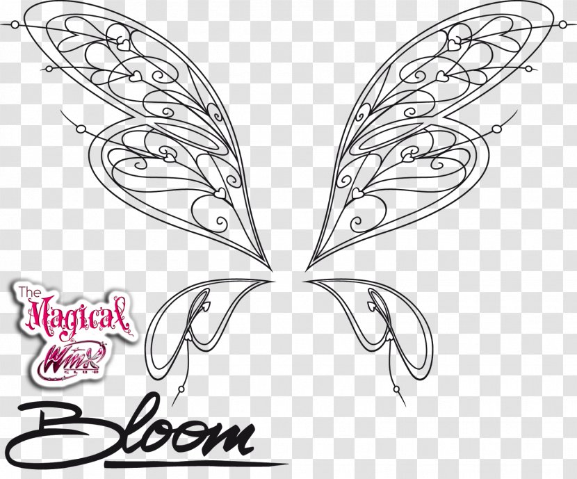 Bloom Musa Stella Coloring Book - Wing - Happy Meal Transparent PNG