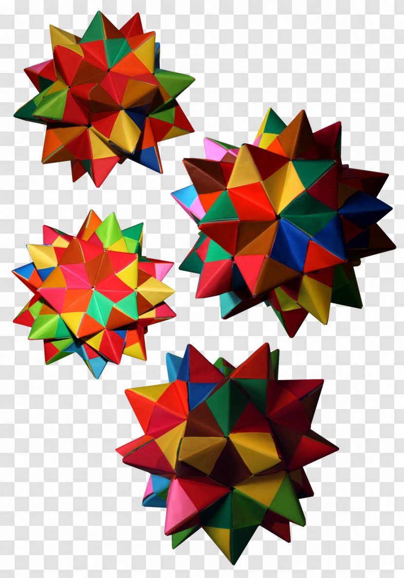 Paper Symmetry Christmas Ornament Art Pattern - Origami Transparent PNG