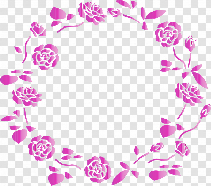 Pink Heart Magenta Circle Petal Transparent PNG