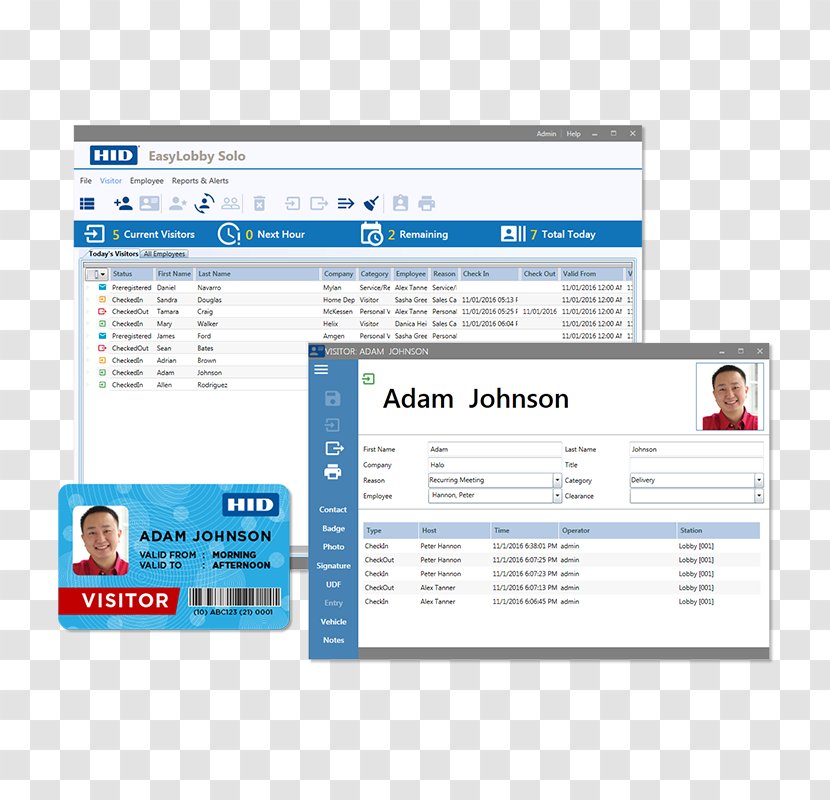 Organization HID Global EasyLobby, Inc. Management System Visitor - Business Transparent PNG