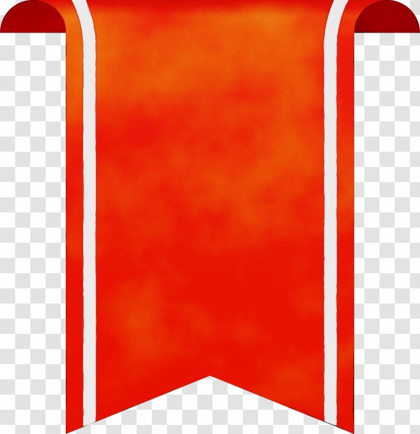 Orange - Watercolor - Rectangle Transparent PNG