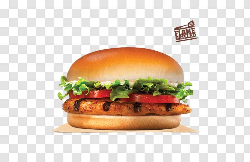 Whopper Burger King Grilled Chicken Sandwiches Hamburger Cheeseburger - Veggie - And Sandwich Transparent PNG