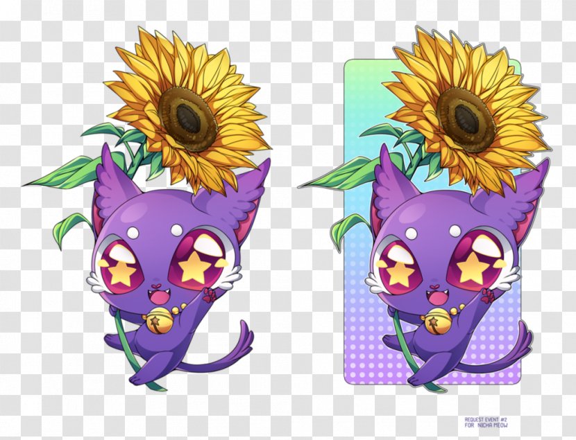 Common Sunflower Floral Design Cut Flowers - Purple - Thai Palace Transparent PNG