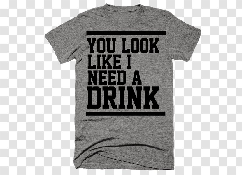 T-shirt Hoodie Clothing Crew Neck Top - Printed Tshirt - Weekend Drink Transparent PNG
